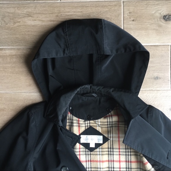 Jones New York Classic Double-Breasted Coat with Removable Plaid Lining - Picture 2 of 4